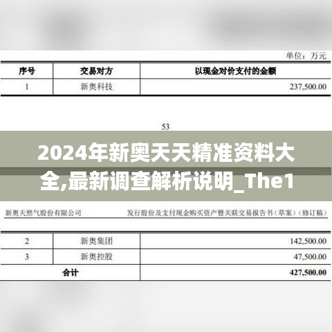 2024年新奥天天精准资料大全,最新调查解析说明_The1.191