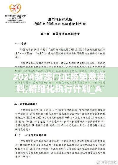 2024新澳门正版免费资料,精细化执行计划_Advance8.258