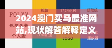 2024澳门买马最准网站,现状解答解释定义_DX版11.266