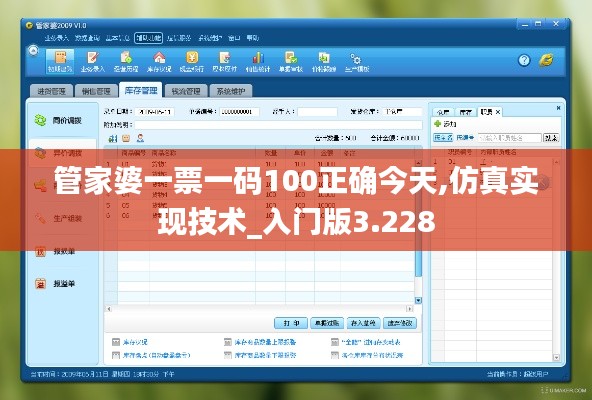 管家婆一票一码100正确今天,仿真实现技术_入门版3.228