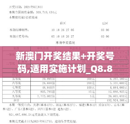 新澳门开奖结果+开奖号码,适用实施计划_Q8.864