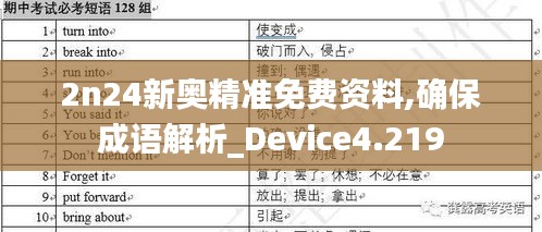 2n24新奥精准免费资料,确保成语解析_Device4.219